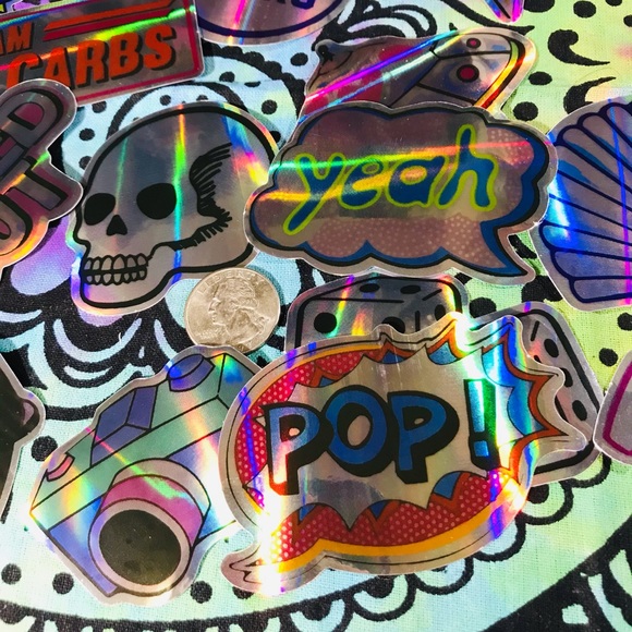 POP Metallic Prismatic Reflective Single Decor Sticker - Picture 5 of 8